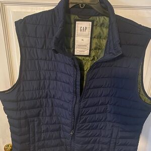 GAP Dark Blue and Olive Quilted Vest